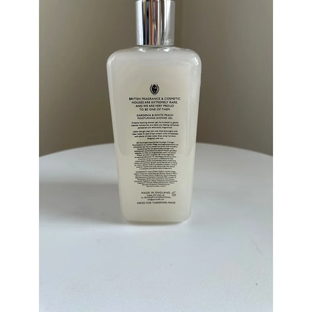 Pecksniff's England Gardenia & White Peach Moisturising Shower Gel 750ml 25.3oz